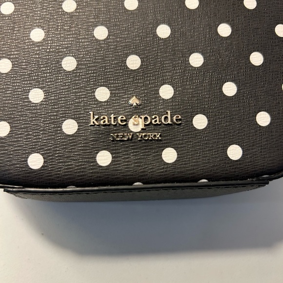 Disney x Kate Spade New York Minnie Mouse Crossbody Bag in Black Polka Dot - Picture 8 of 8